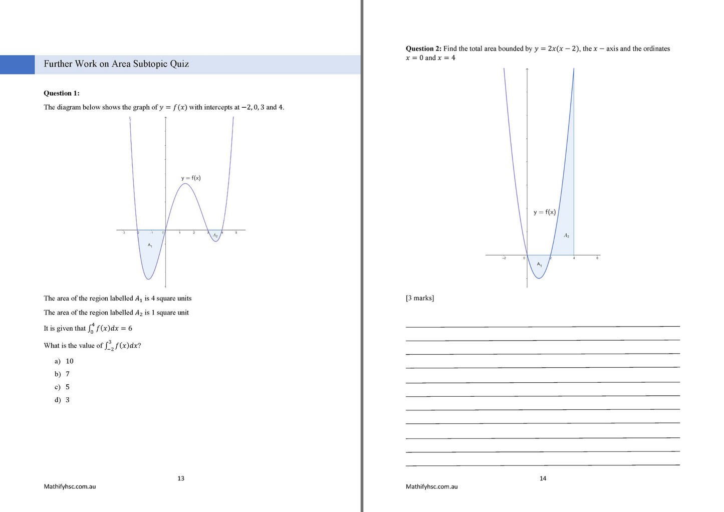 Year 12 Integration Workbooks Set