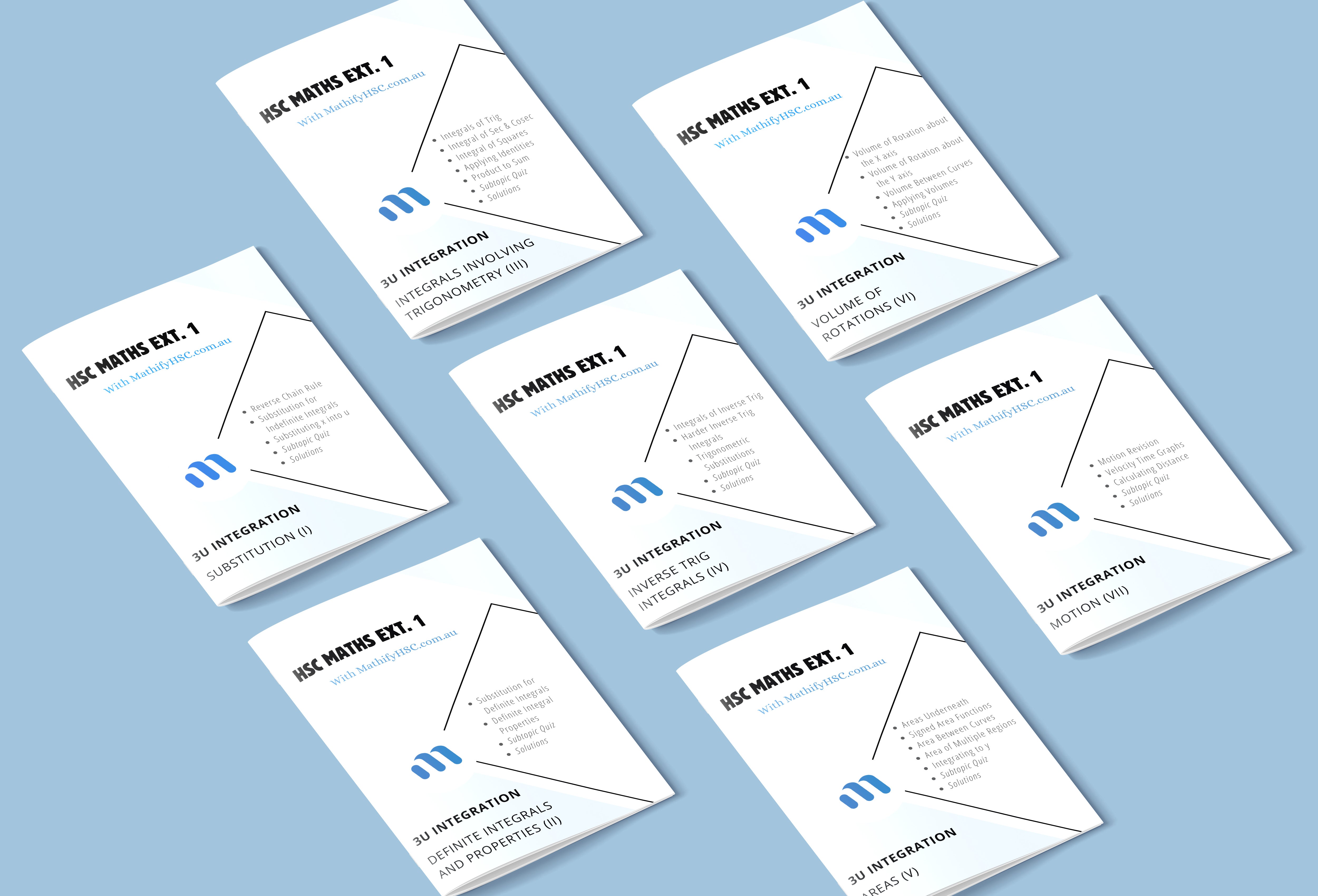 Maths Ext 1 - Integration Workbooks Set