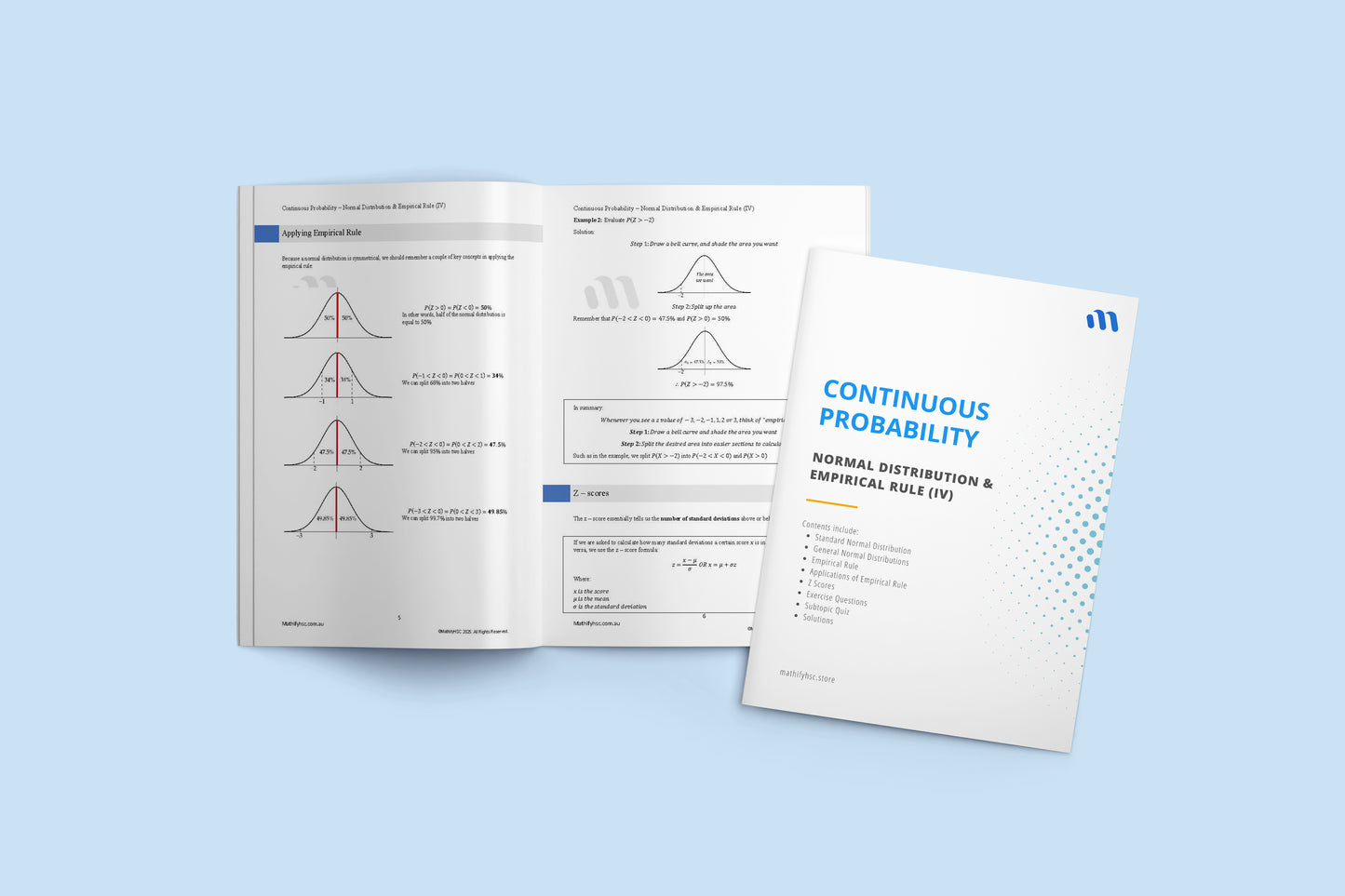 Year 12 Continuous Probability Workbooks Set