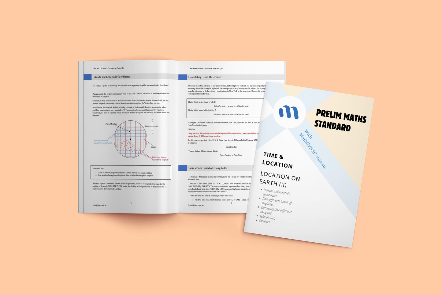 Year 11 Standard Maths - Time and Location - New Syllabus