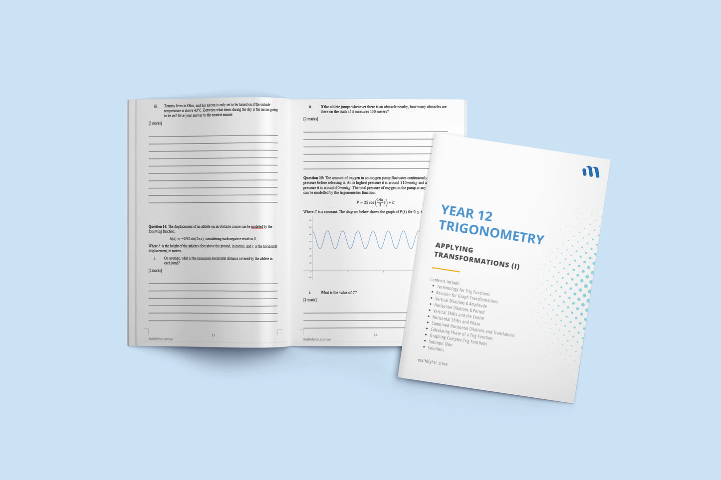 Year 12 Trigonometry Workbooks Set
