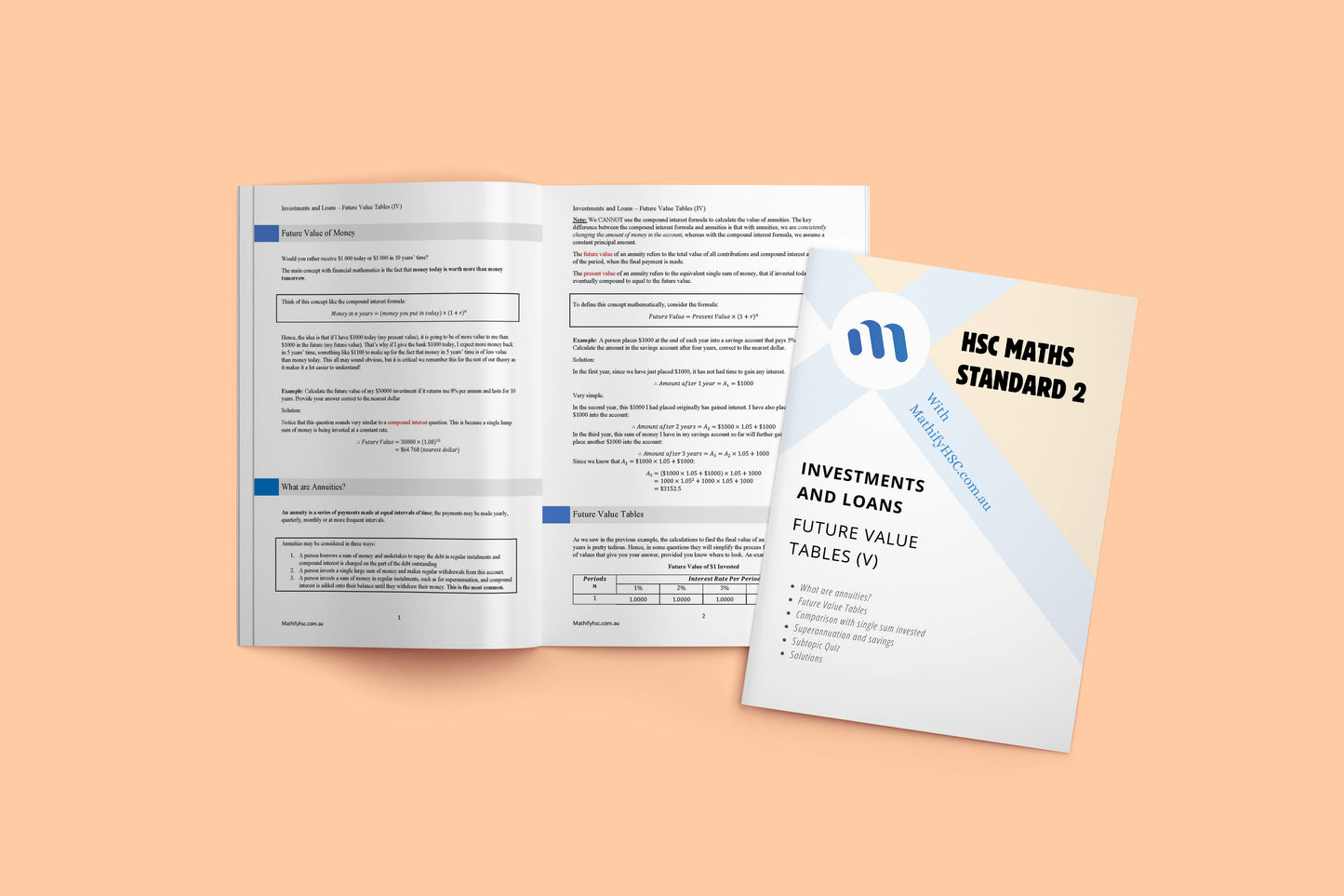 Year 12 Maths Standard 2 - Investments and Loans - New Syllabus