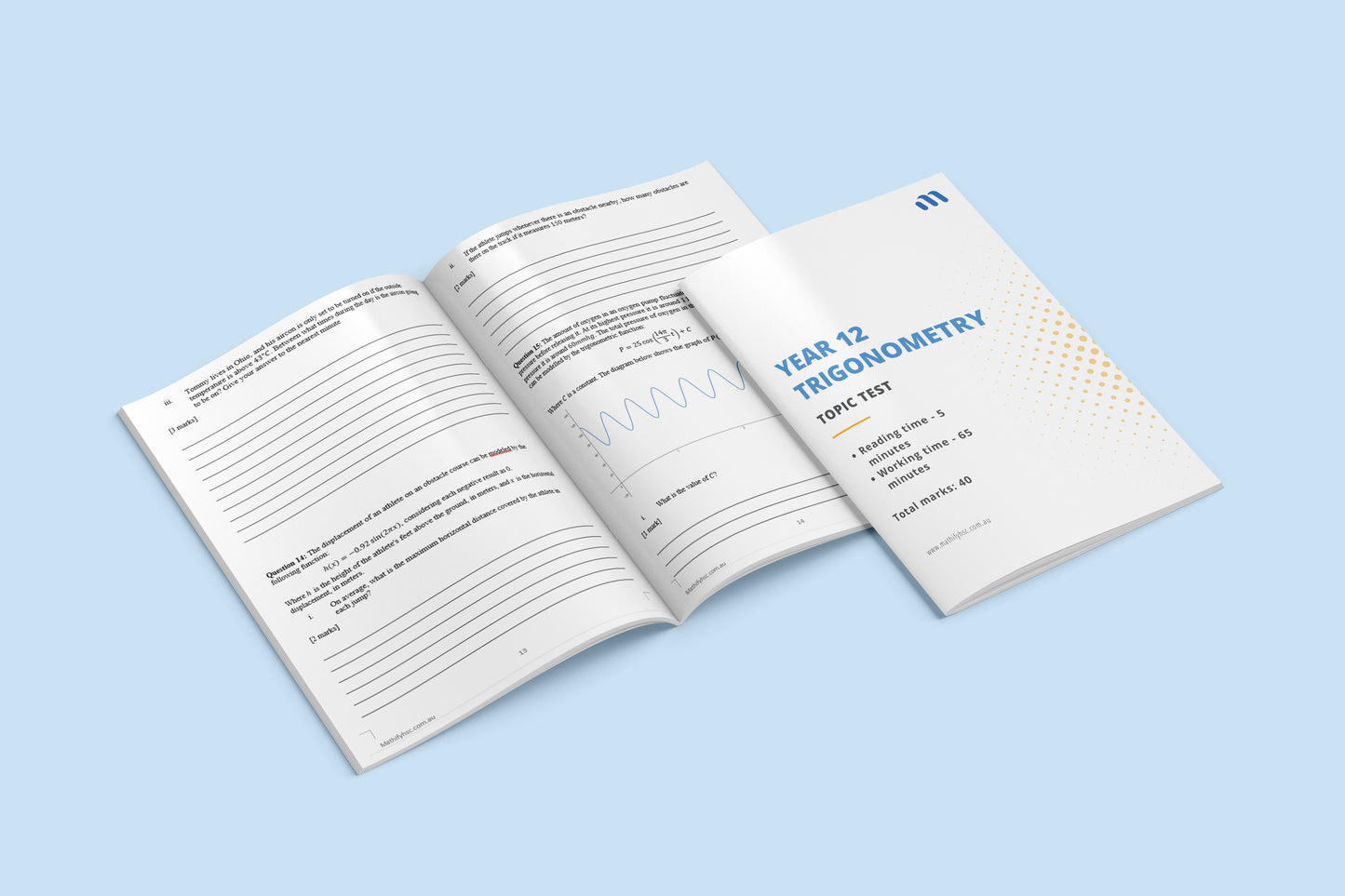 Year 12 Trigonometry Workbooks Set