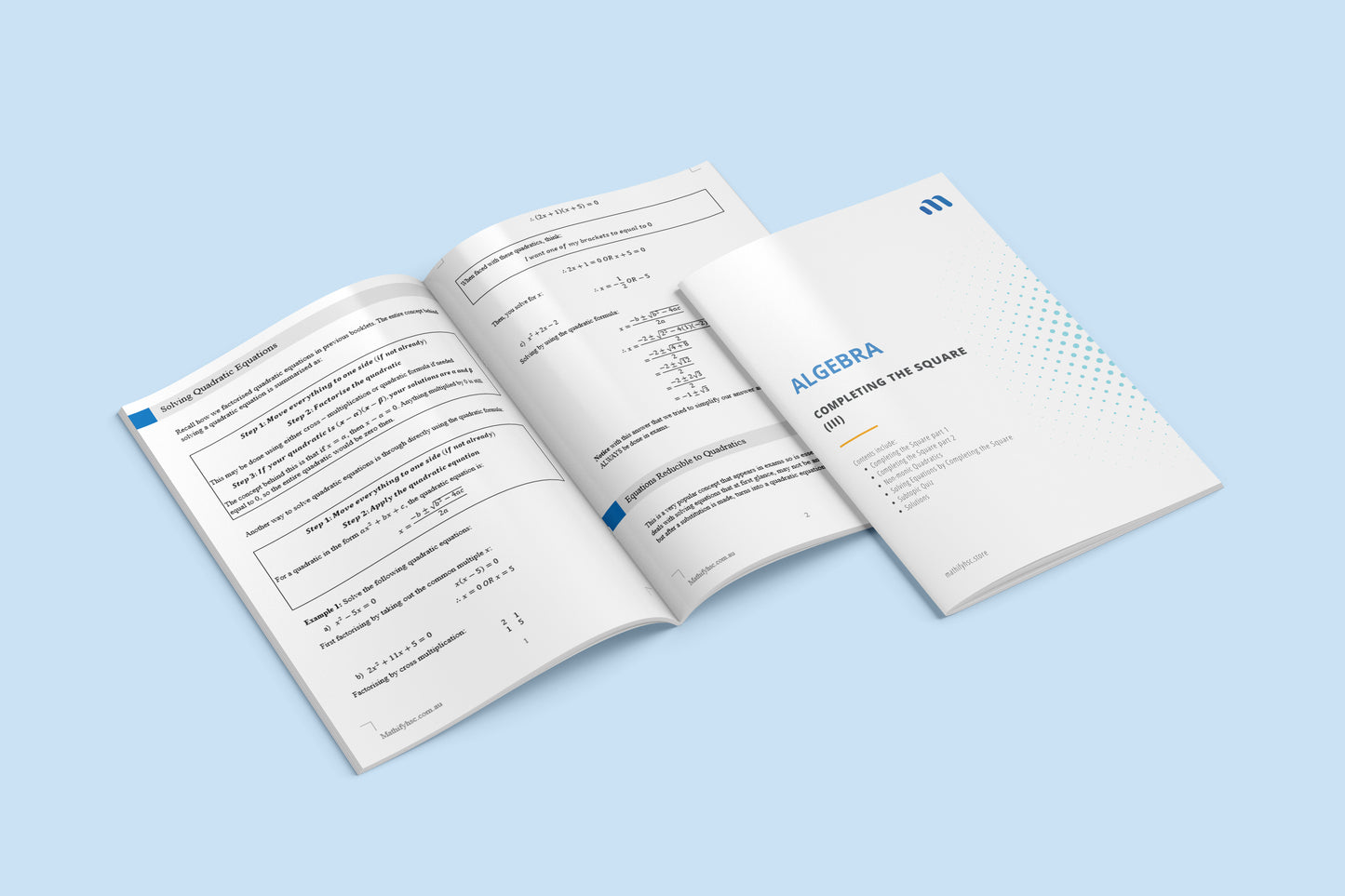 Year 11 Algebra Workbooks Set
