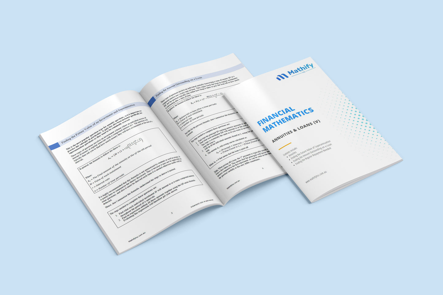 Year 12 Financial Mathematics Workbooks Set