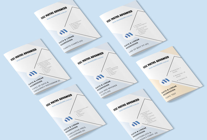 Year 12 Data & Linear Regression Workbooks Set - Old Syllabus Edition