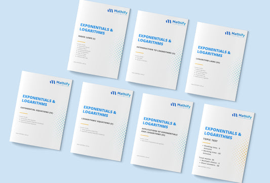 Year 11 Exponentials and Logarithms Workbooks Set