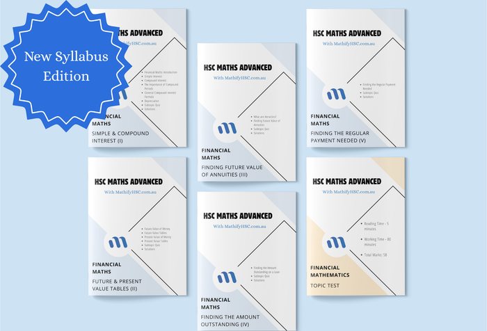 Year 12 Financial Mathematics Workbooks Set - New Syllabus Edition
