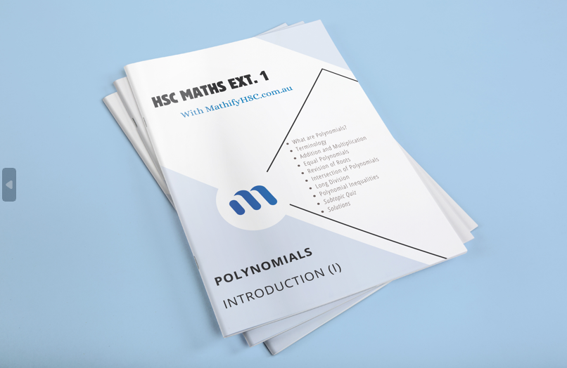Maths Extension 1 Polynomials Booklet Set
