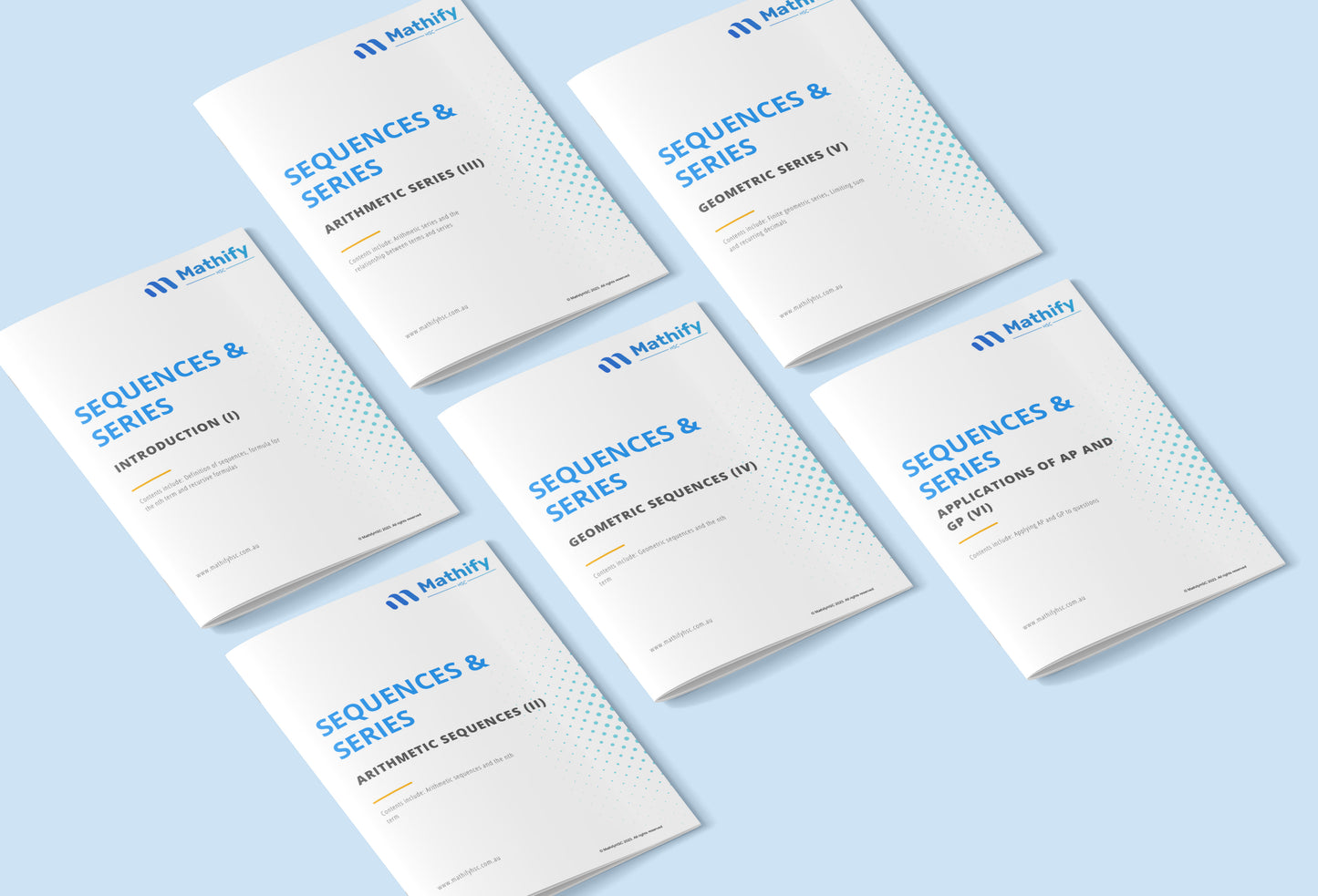 Year 12 Sequences and Series Workbooks Set