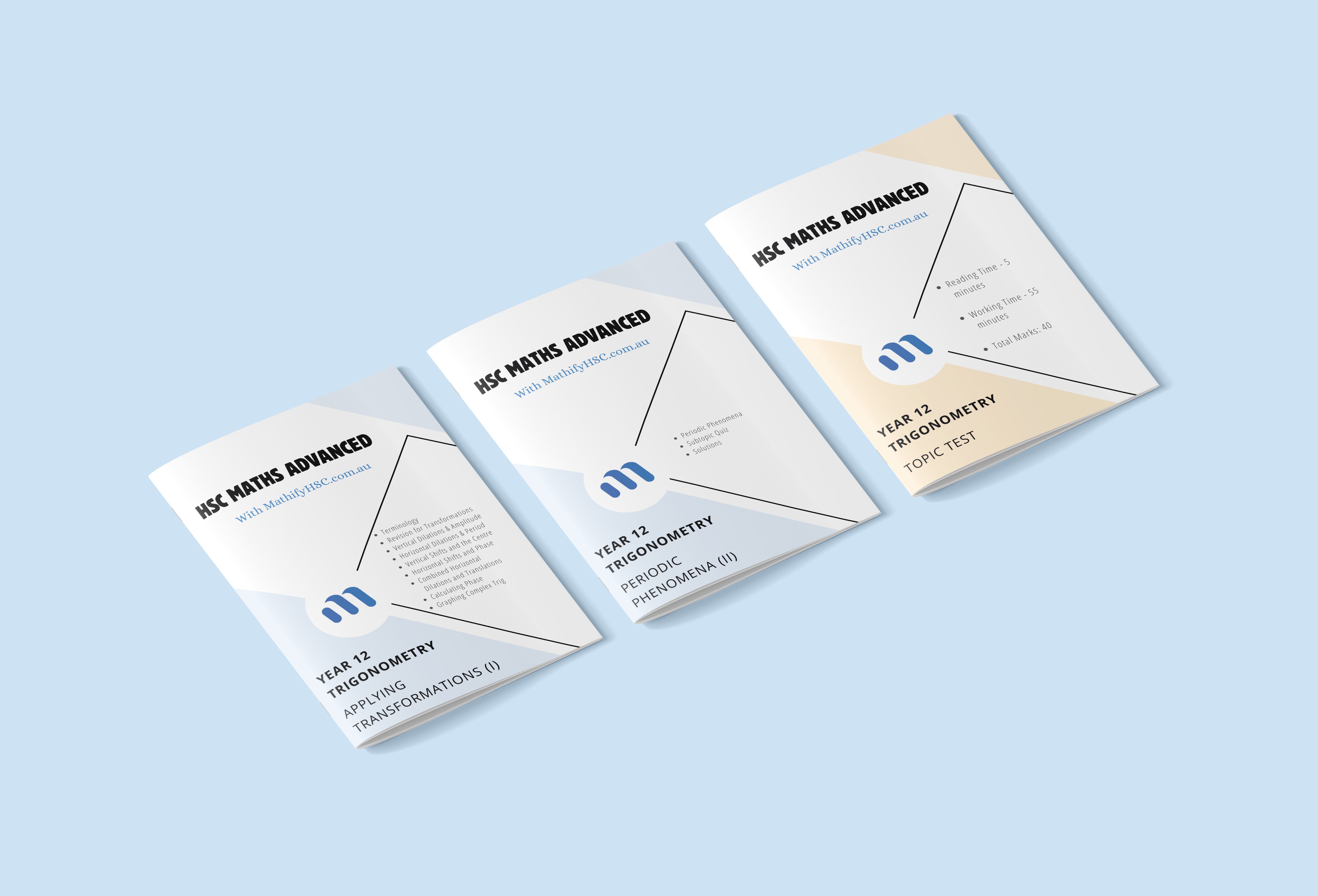 Year 12 Trigonometry Workbooks Set - Old Syllabus Edition