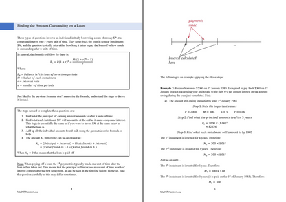 Year 12 Financial Mathematics Workbooks Set