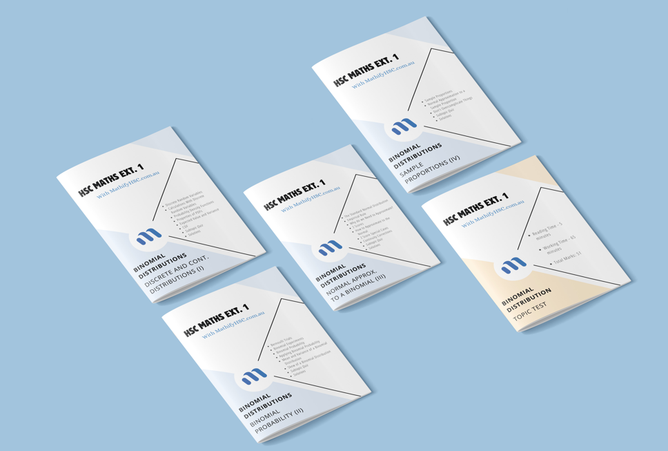Maths Extension 1 Binomial Distribution Booklets Set
