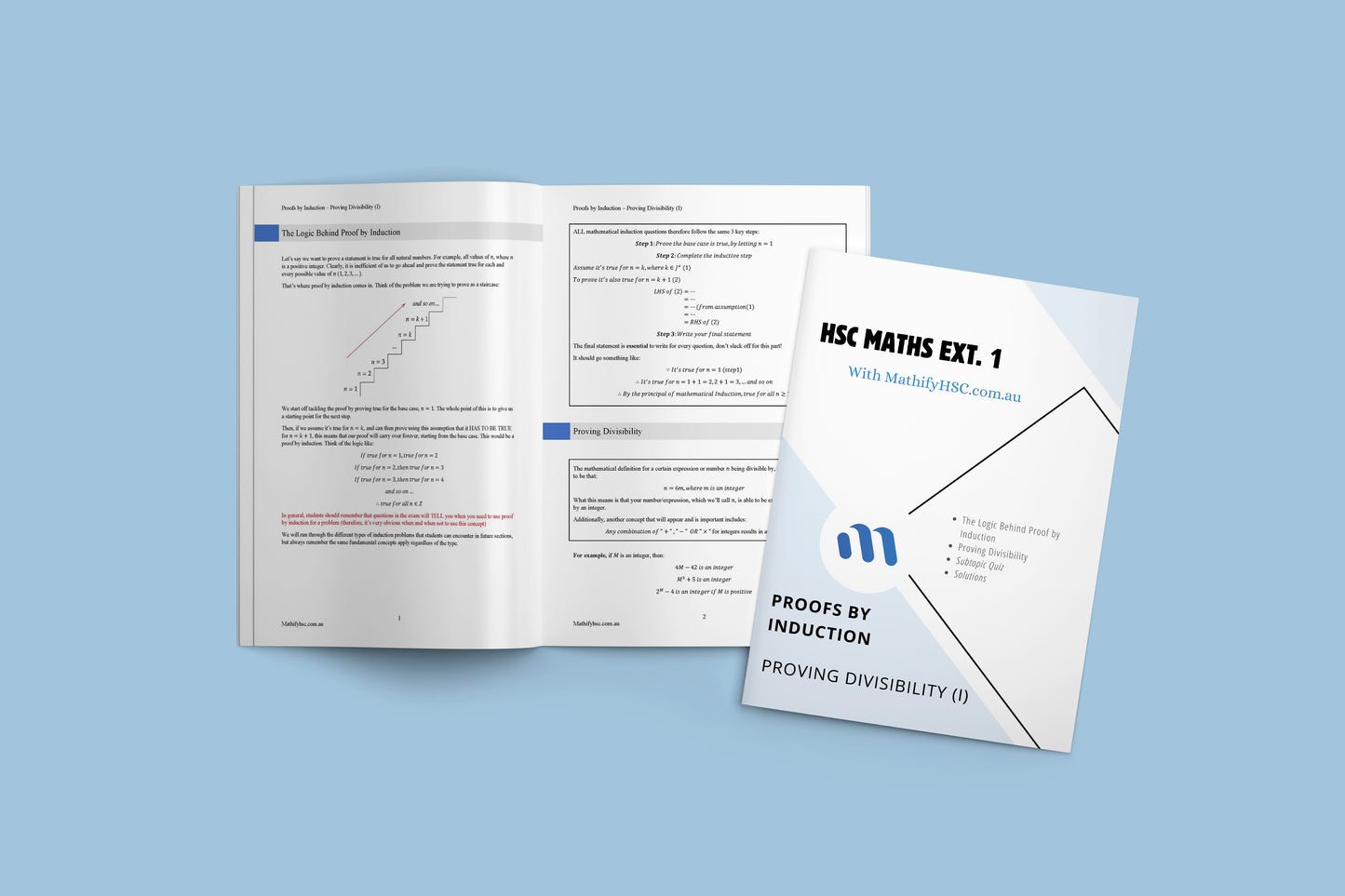 Maths Extension 1 Workbooks Set - Proofs by Induction