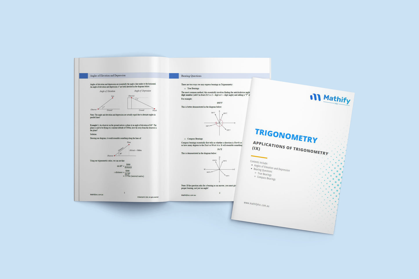 Year 11 Trigonometry Workbooks Set