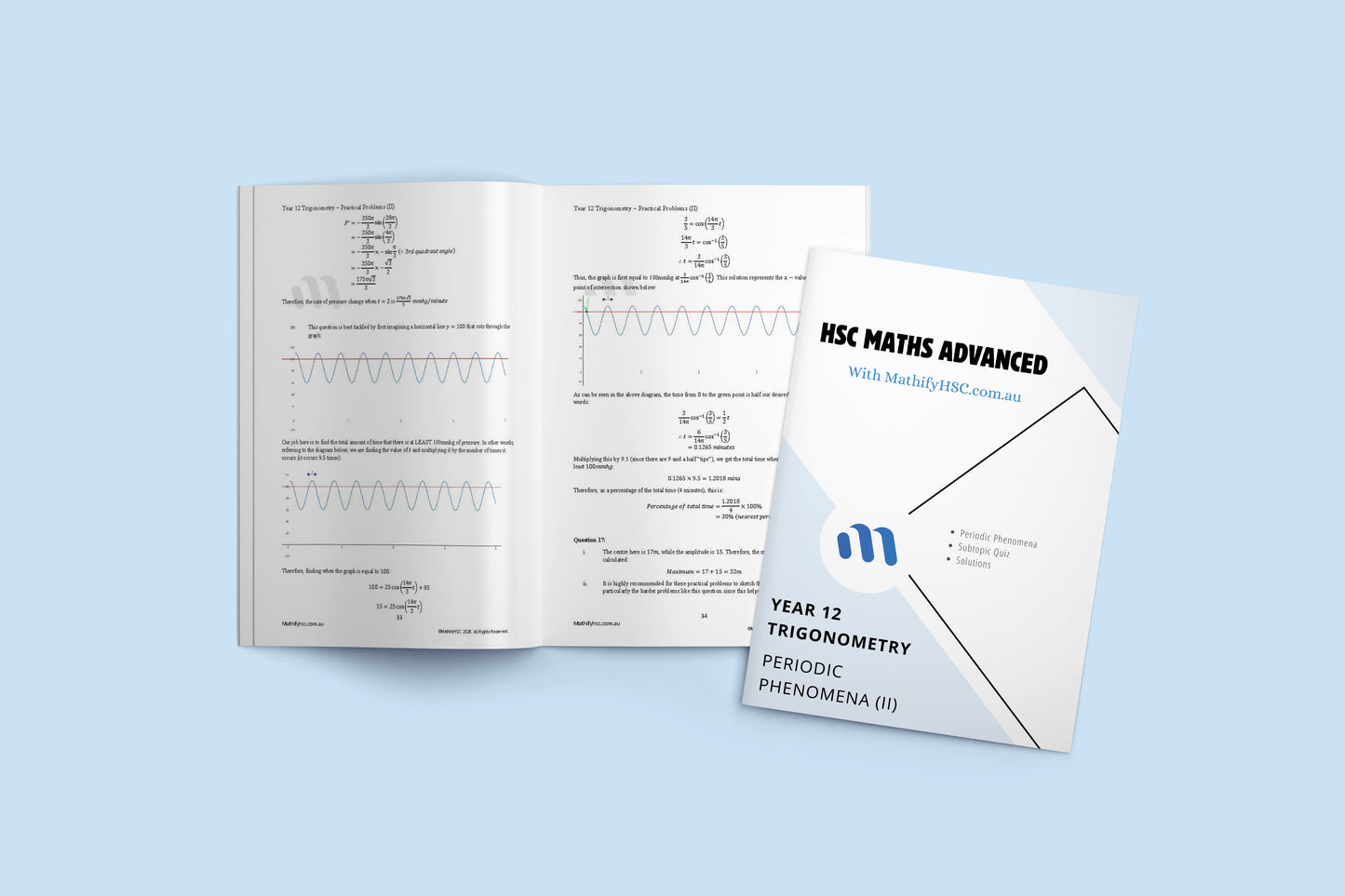 Year 12 Trigonometry Workbooks Set - Old Syllabus Edition