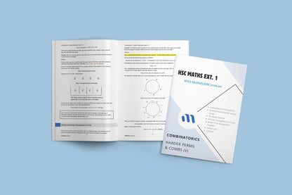 Maths Extension 1 Combinatorics Booklet Set