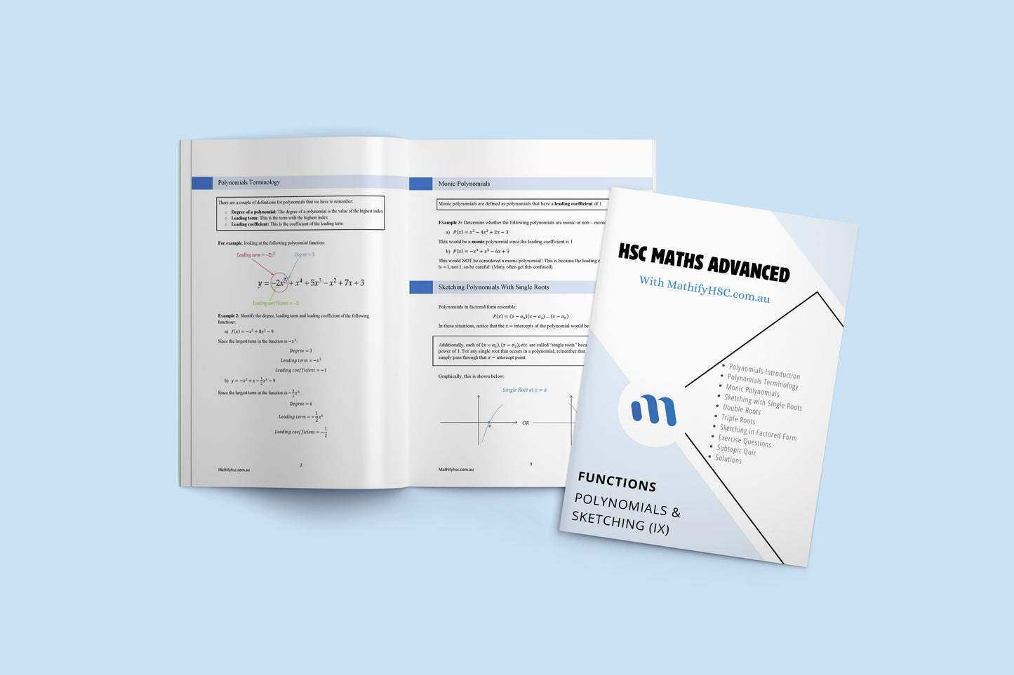 Year 11 Functions Workbooks Set - Old Syllabus Edition