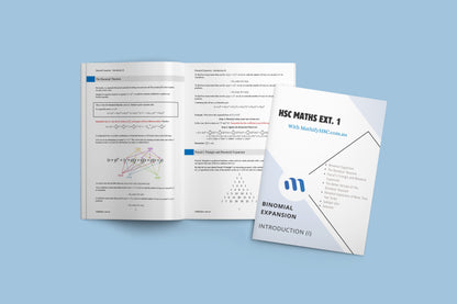 Maths Extension 1 Binomial Expansion Booklets Set
