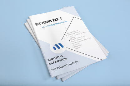 Maths Extension 1 Binomial Expansion Booklets Set