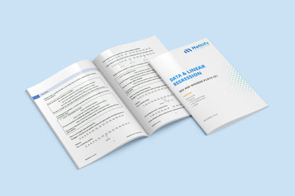 Year 12 Data & Linear Regression Workbooks Set