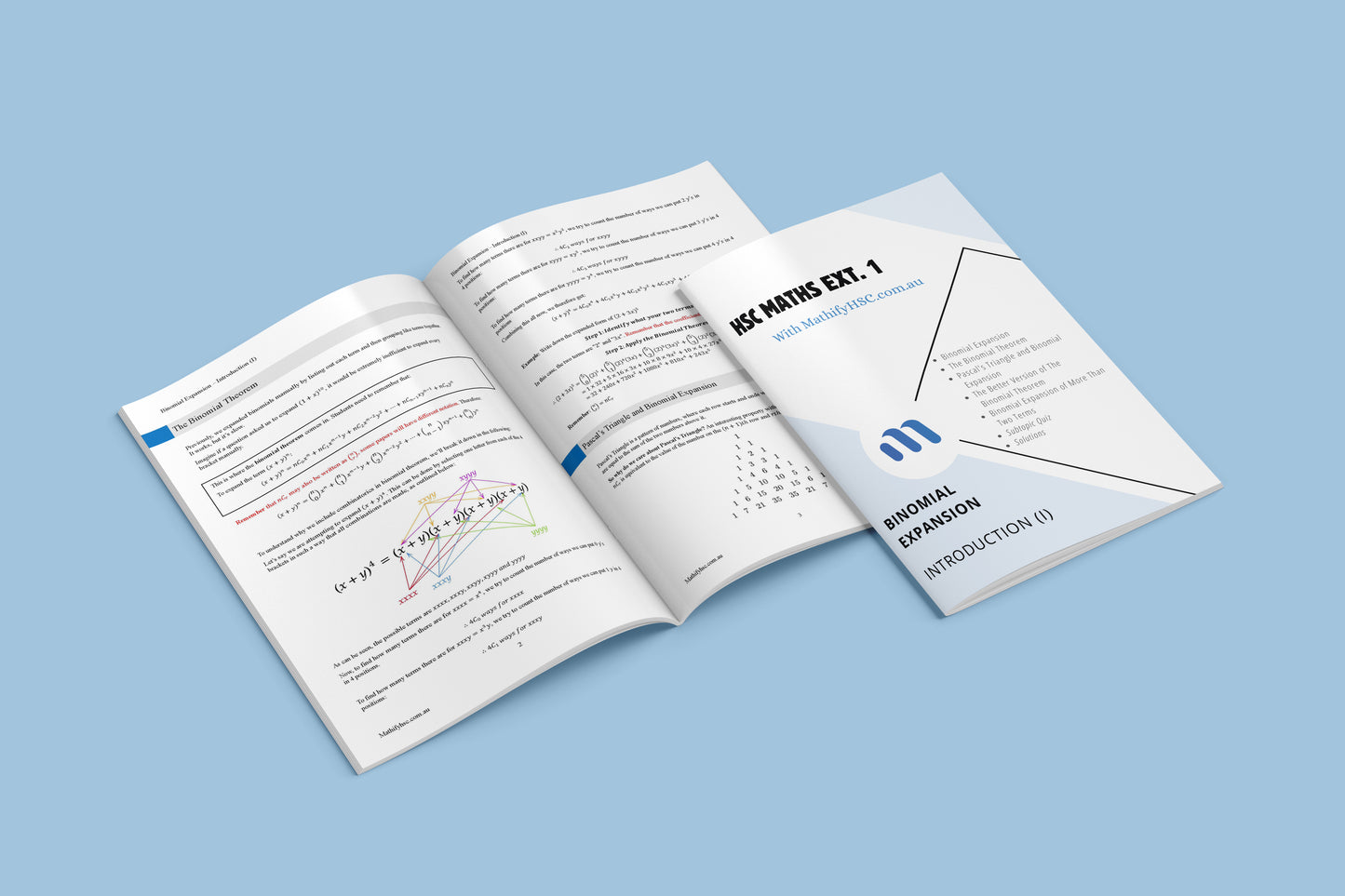 Maths Extension 1 Binomial Expansion Booklets Set