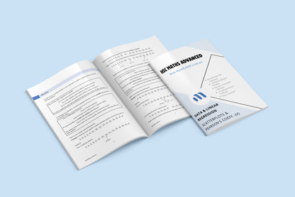 Year 12 Data & Linear Regression Workbooks Set - Old Syllabus Edition