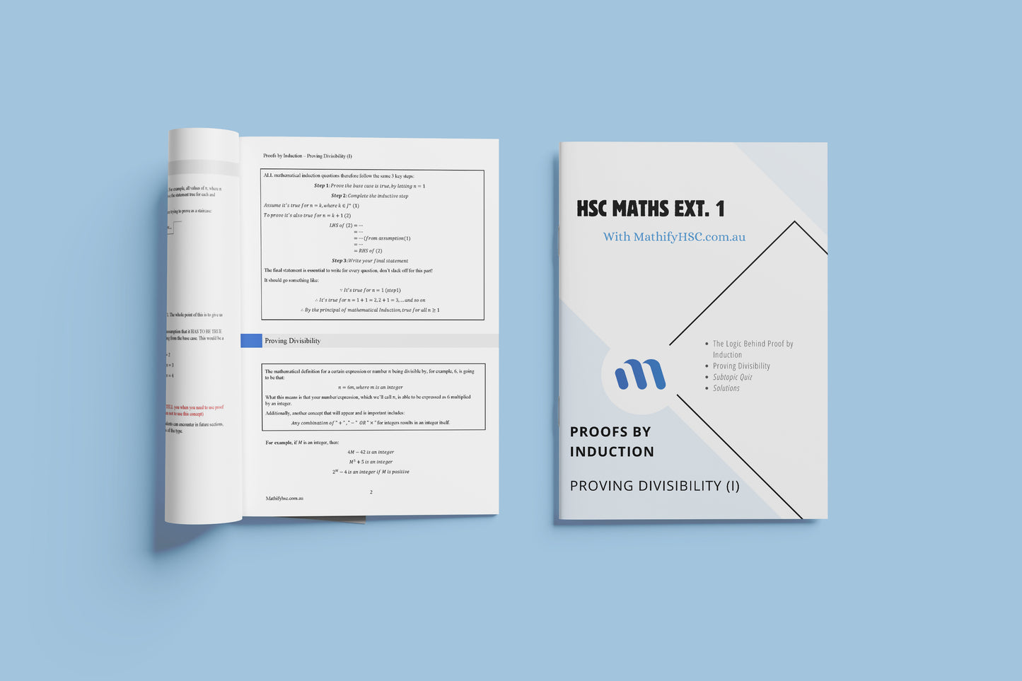 Maths Extension 1 Workbooks Set - Proofs by Induction
