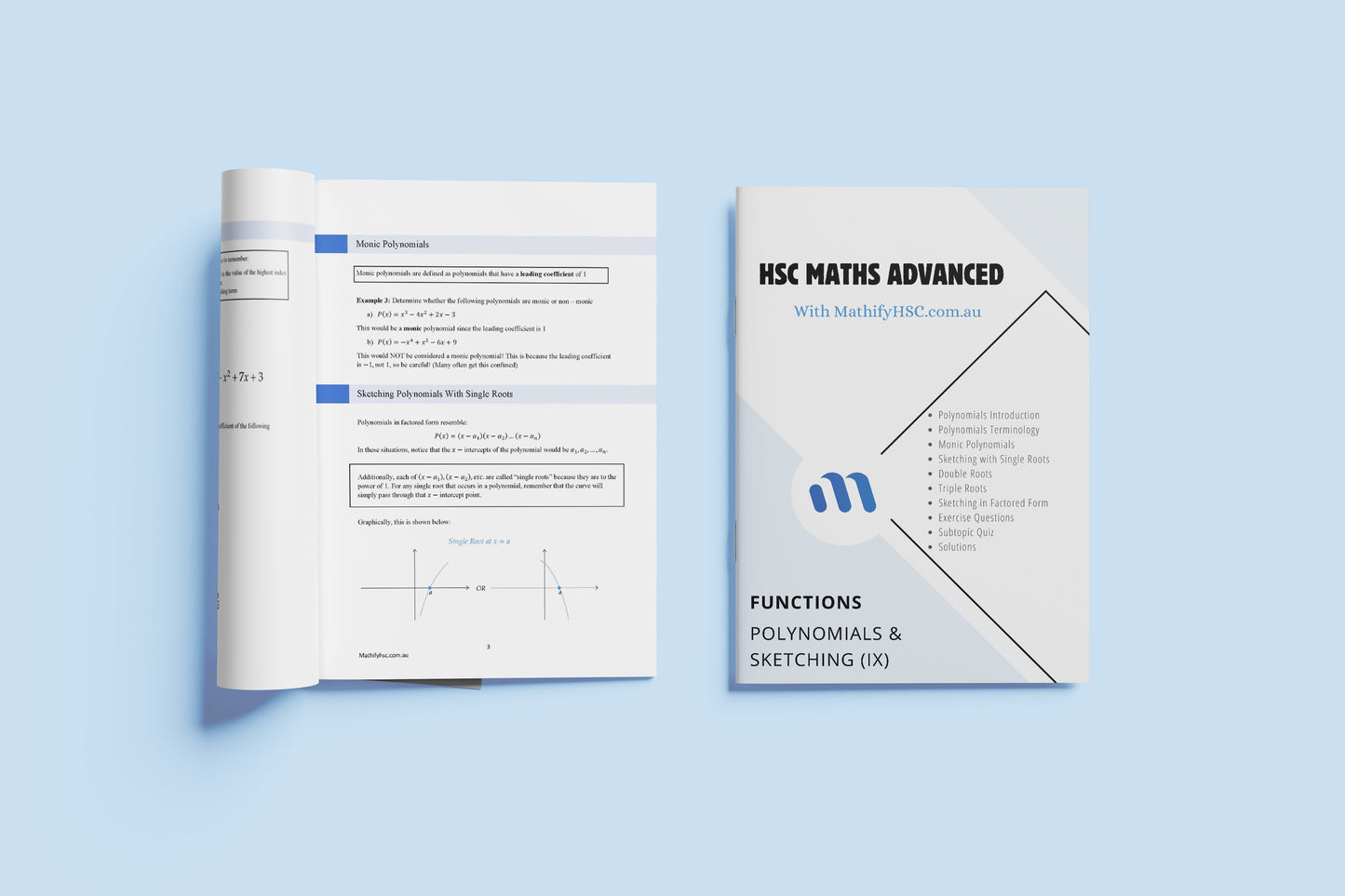 Year 11 Functions Workbooks Set - Old Syllabus Edition