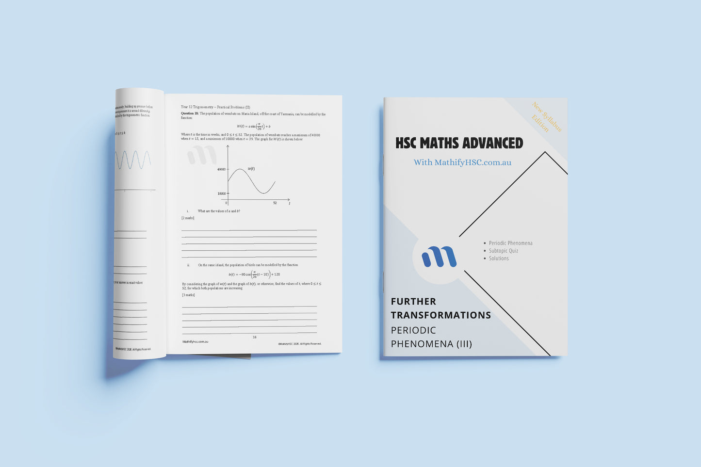 Year 12 Further Transformations Workbooks Set - New Syllabus Edition