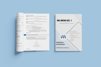 Maths Extension 1 Binomial Expansion Booklets Set