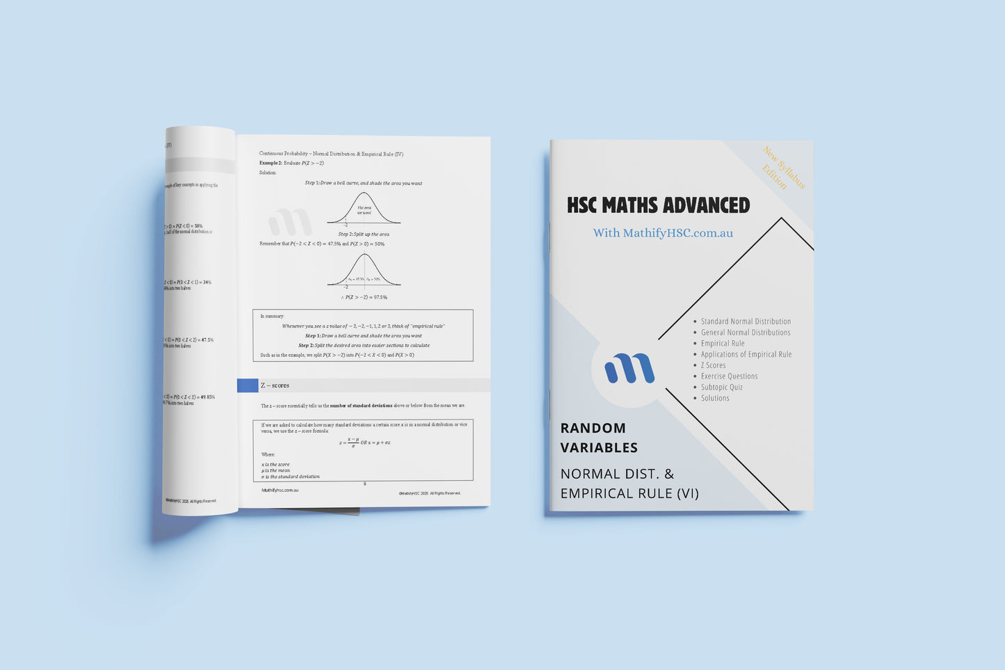 Year 12 Random Variables Workbooks Set - New Syllabus Edition