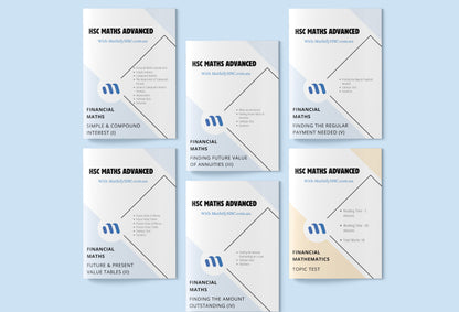 Year 12 Financial Mathematics Workbooks Set - Old Syllabus Edition