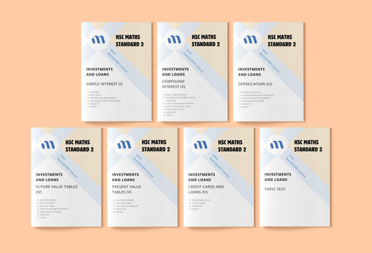Year 12 Maths Standard 2 - Investments and Loans