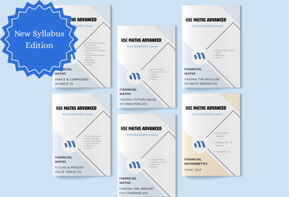 Year 12 Financial Mathematics Workbooks Set - New Syllabus Edition