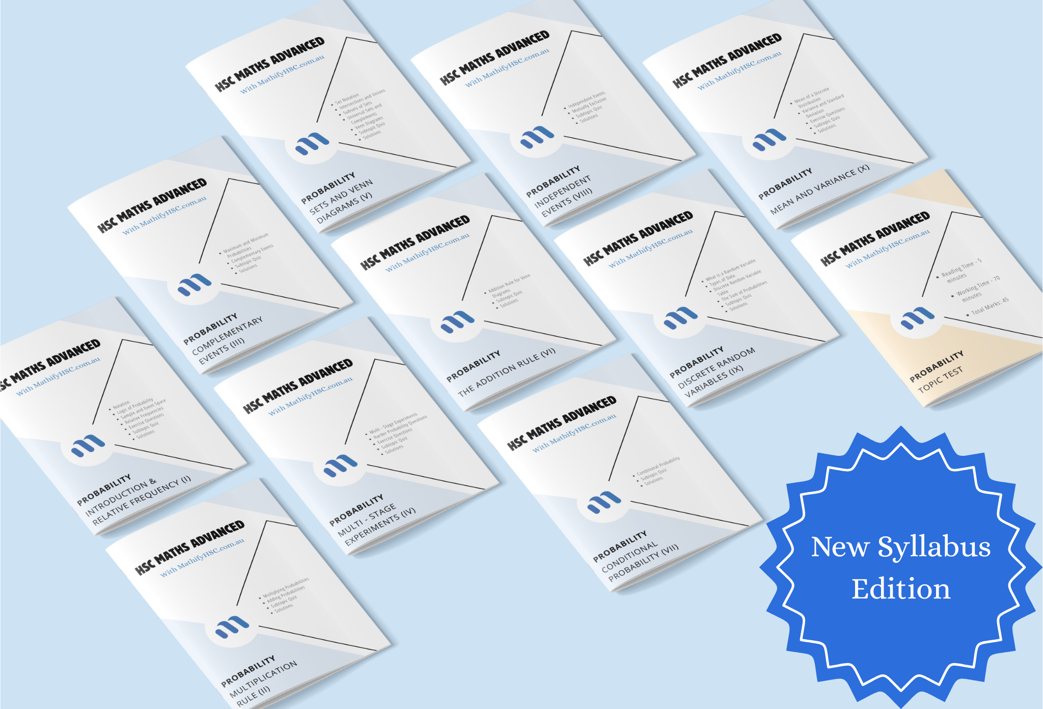 Year 11 Probability Workbooks Set - New Syllabus Edition