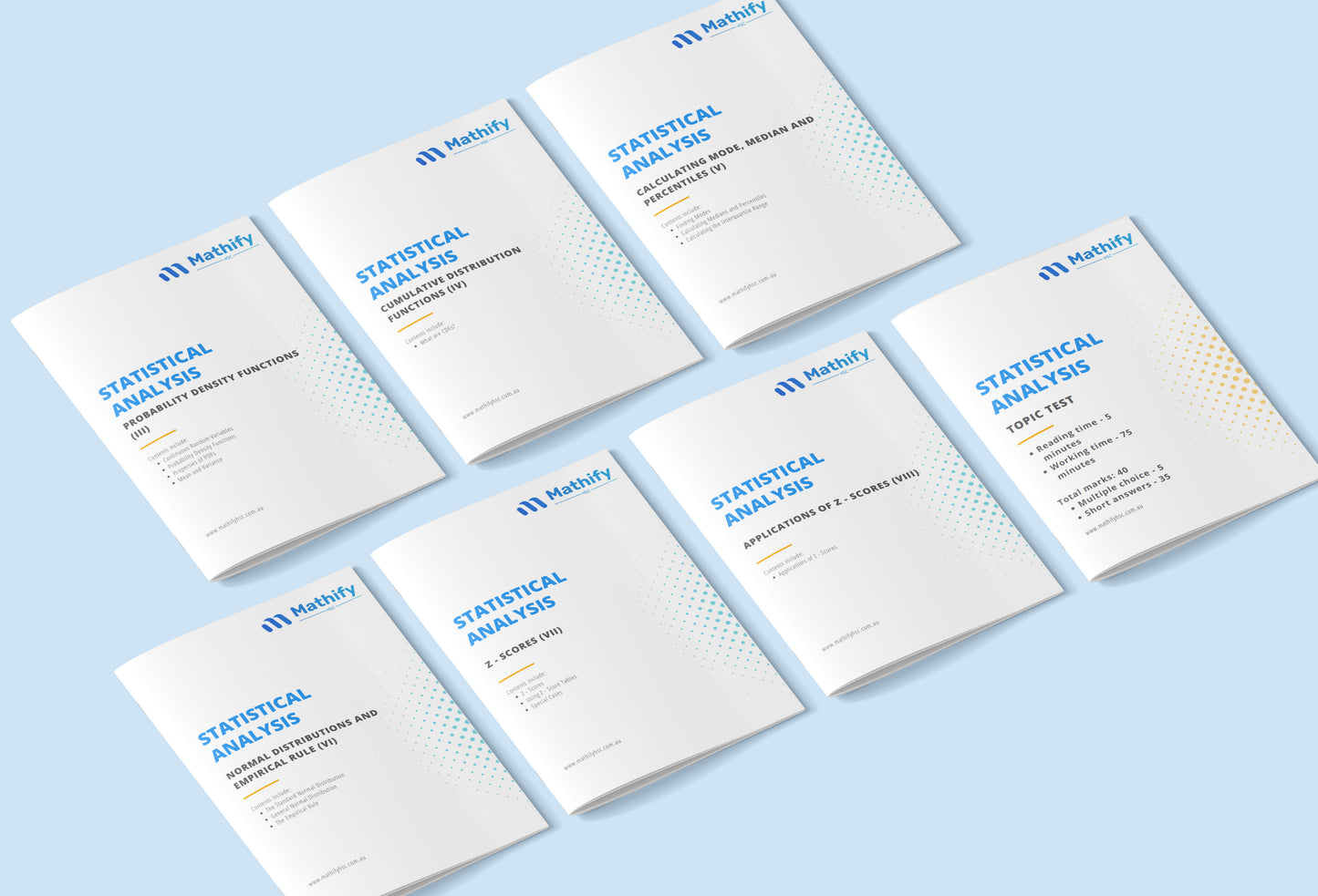 Year 12 Statistical Analysis Workbooks Set