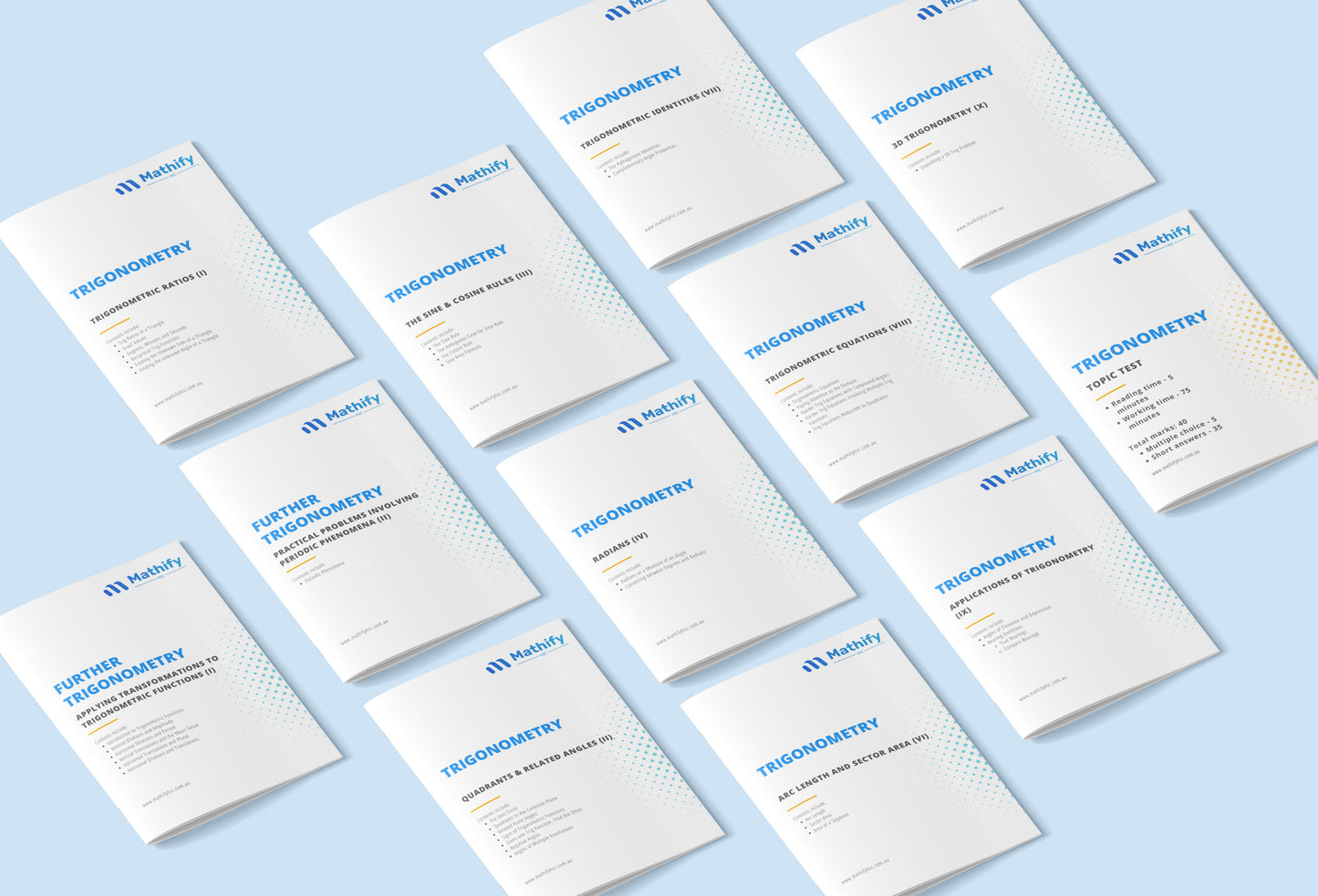 Year 11 Trigonometry Workbooks Set